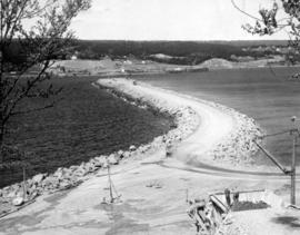 Canso Causeway under construction