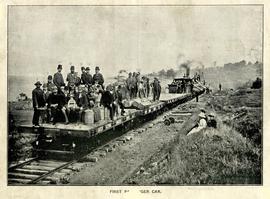 First train across Grand Narrows Bridge