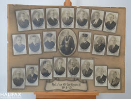 Photographic collage of Halifax City Council 1941-1942