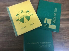 Sample of yearbooks in the collection